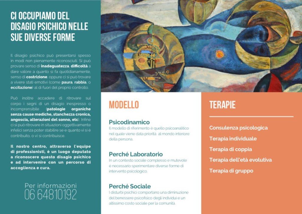 brochure psicoterapia a roma